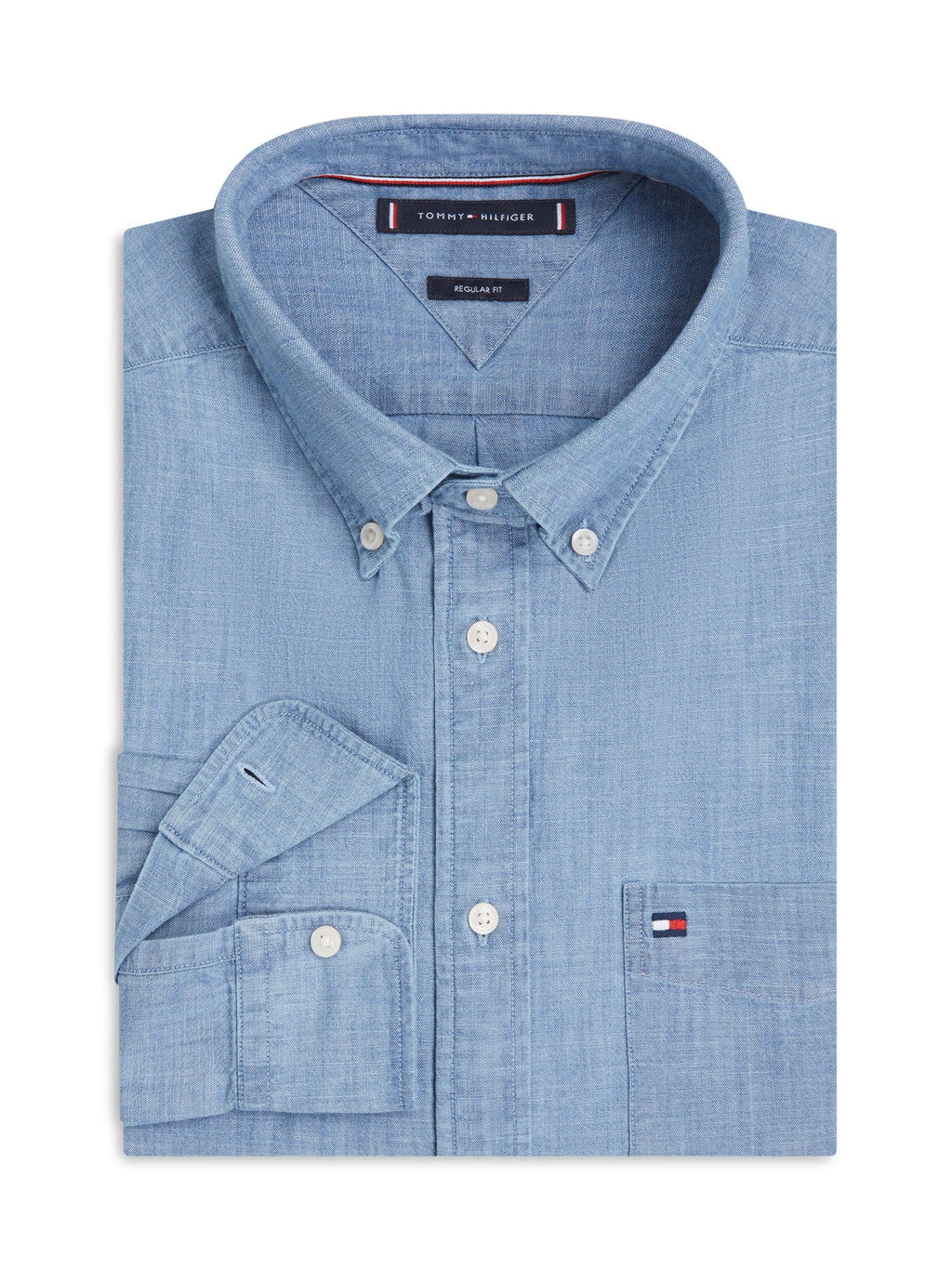 Camisa Tommy Hilfiger Mangas Largas Lisa para Caballeros