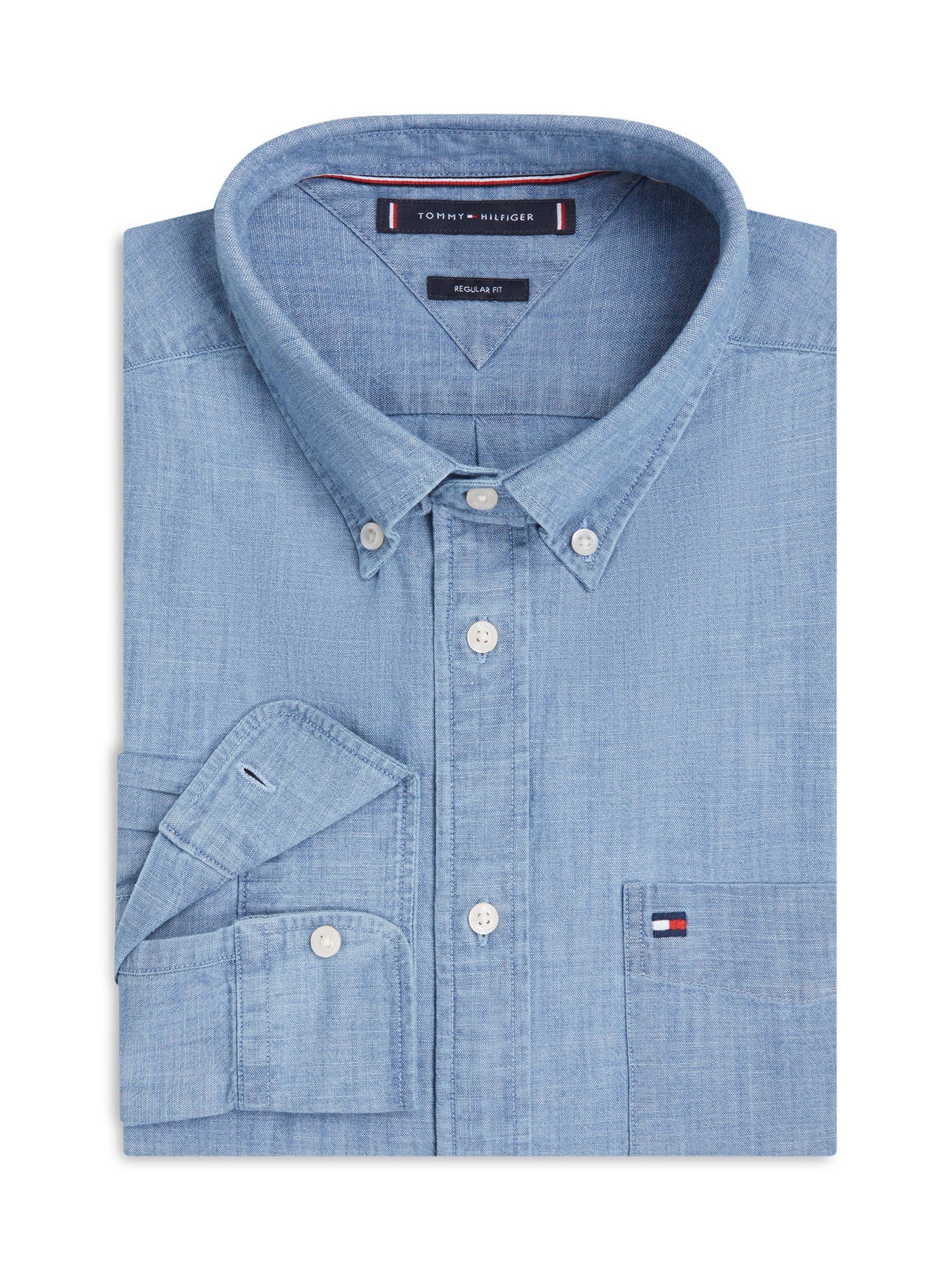 Camisa Tommy Hilfiger Mangas Largas Lisa para Caballeros