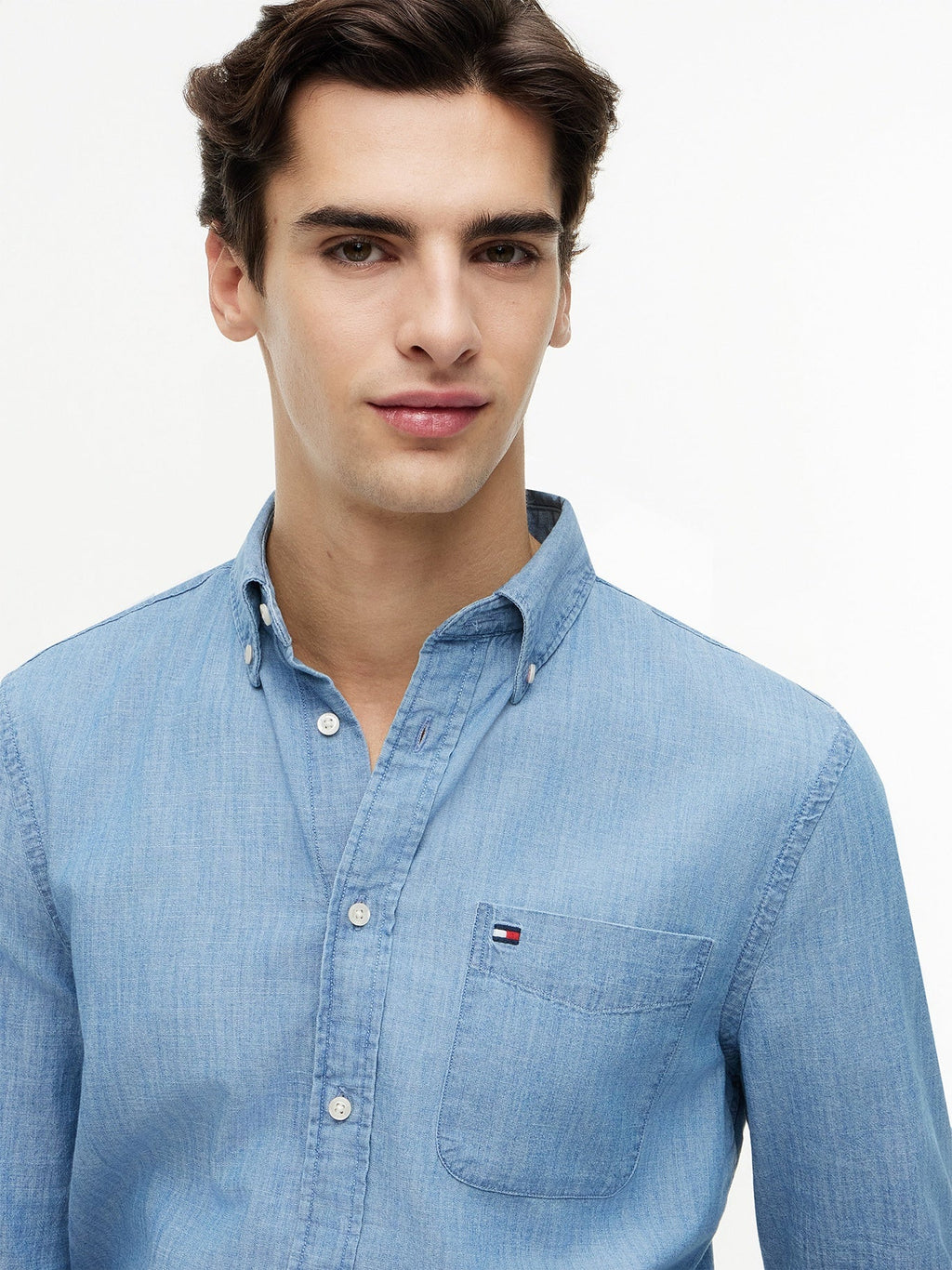 Camisa Tommy Hilfiger Mangas Largas Lisa para Caballeros