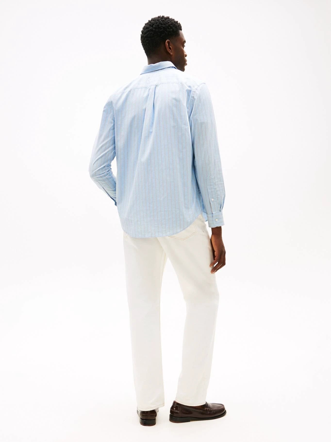 Camisa Tommy Hilfiger Mangas Largas Rayas Para Caballeros by Tommy Hilfiger