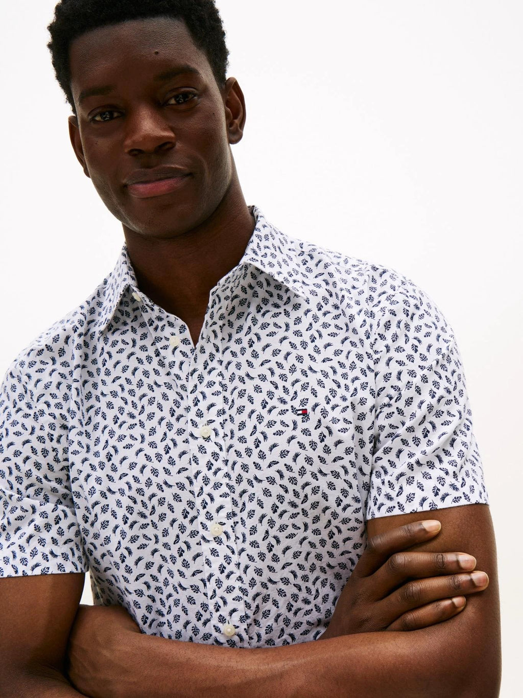 Camisa Tommy Hilfiger Mangas Cortas Estampada Para Caballeros by Tommy Hilfiger