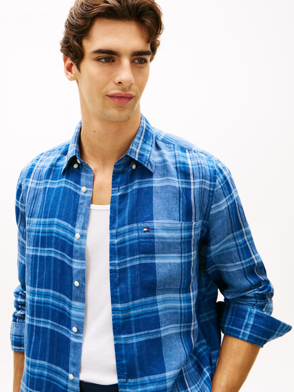Camisa Tommy Hilfiger Mangas Largas Cuadros para Caballeros