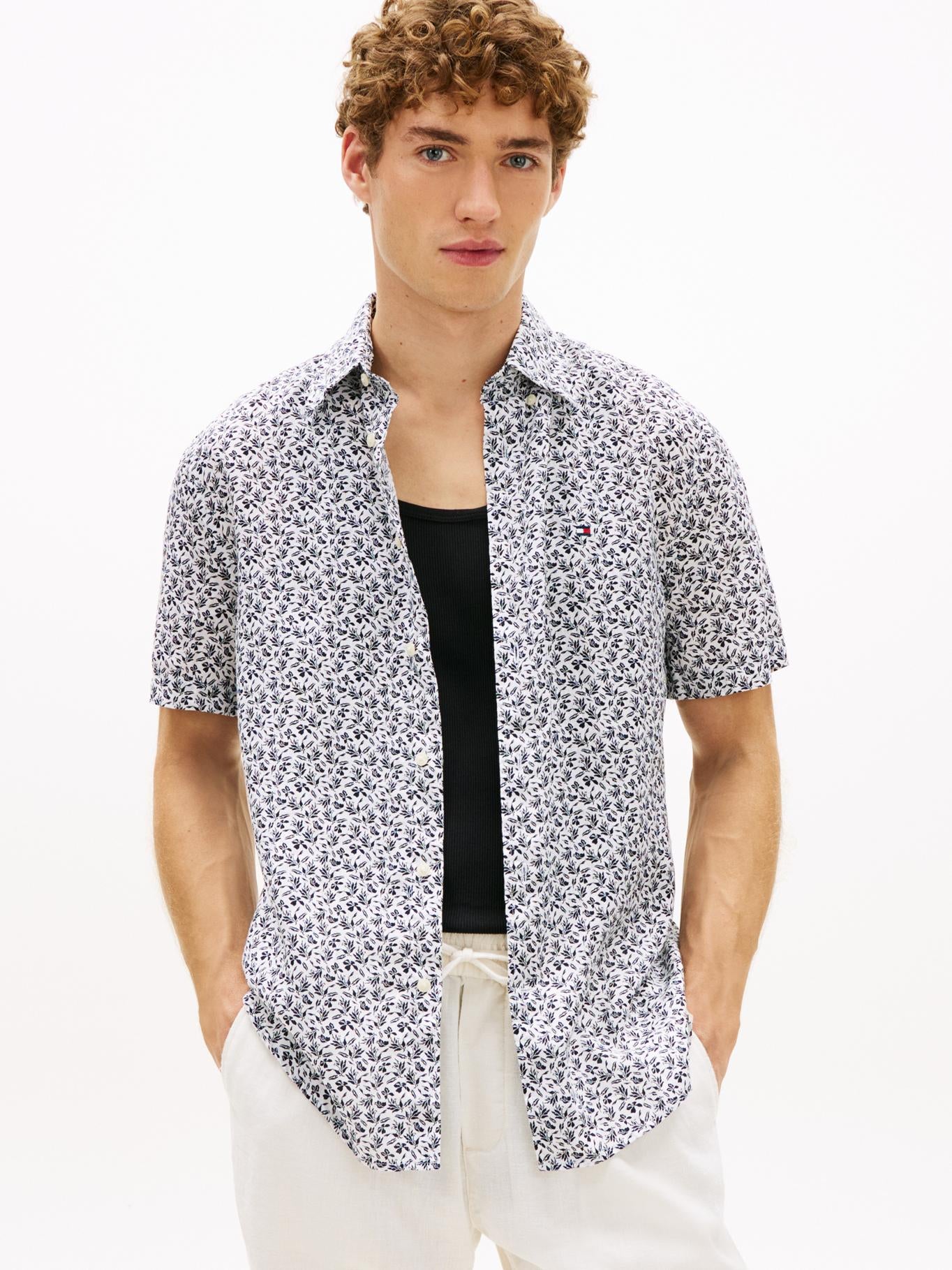 Camisa Tommy Hilfiger Mangas Cortas Estampado para Caballeros