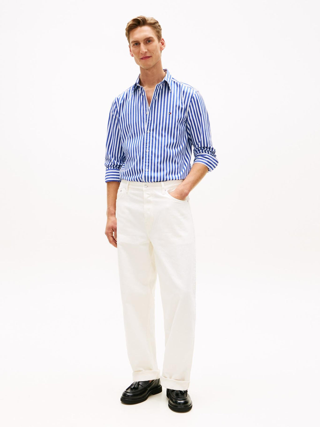 Camisa Tommy Hilfiger Mangas Largas Rayas para Caballeros
