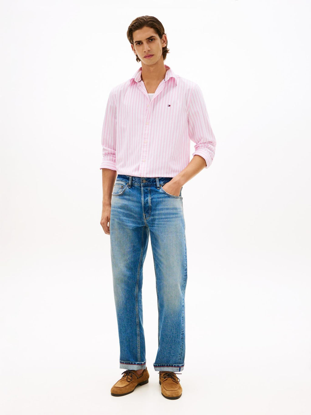 Camisa Tommy Hilfiger Mangas Largas Rayas para Caballeros