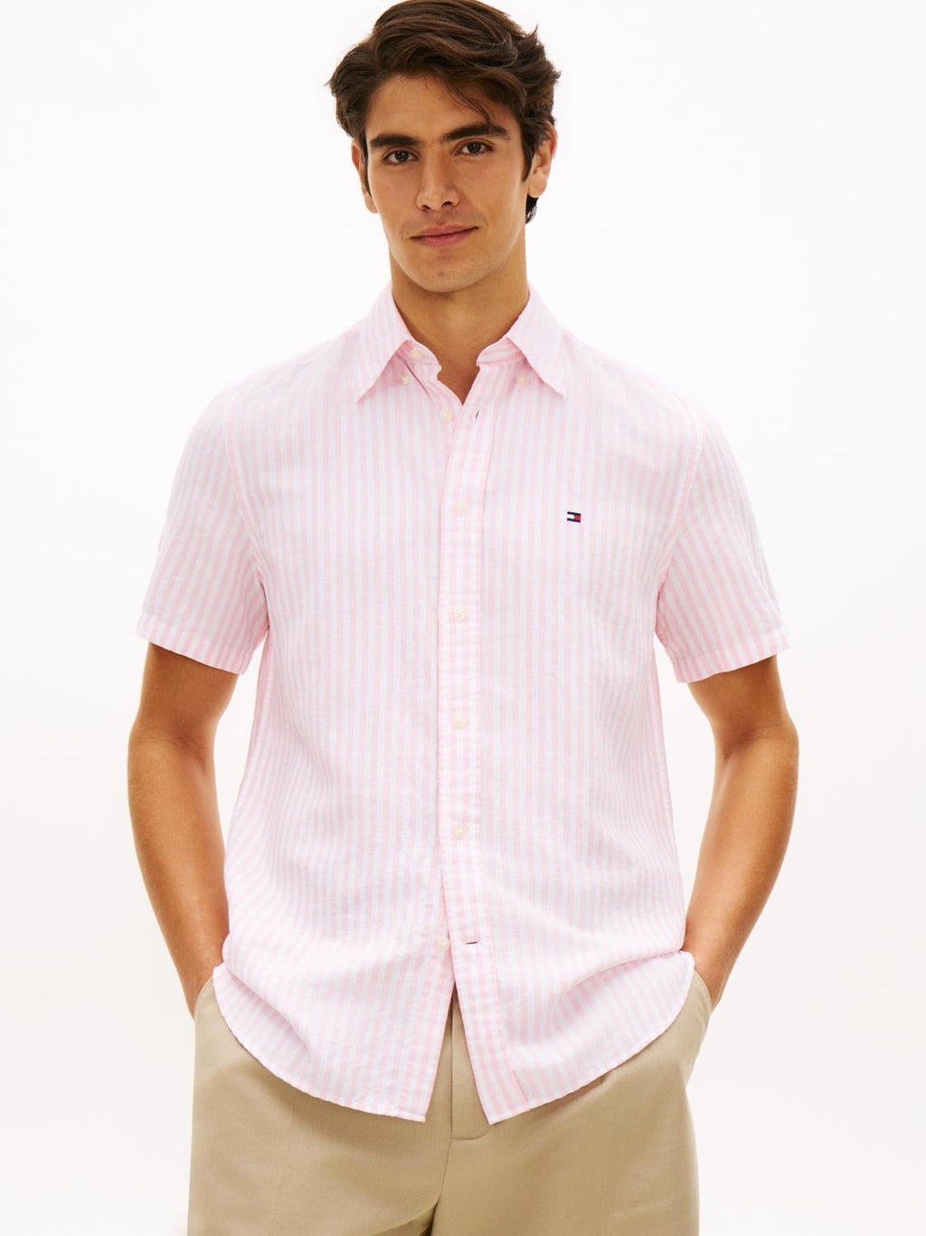 Camisa Tommy Hilfiger Mangas Cortas Rayas para Caballeros