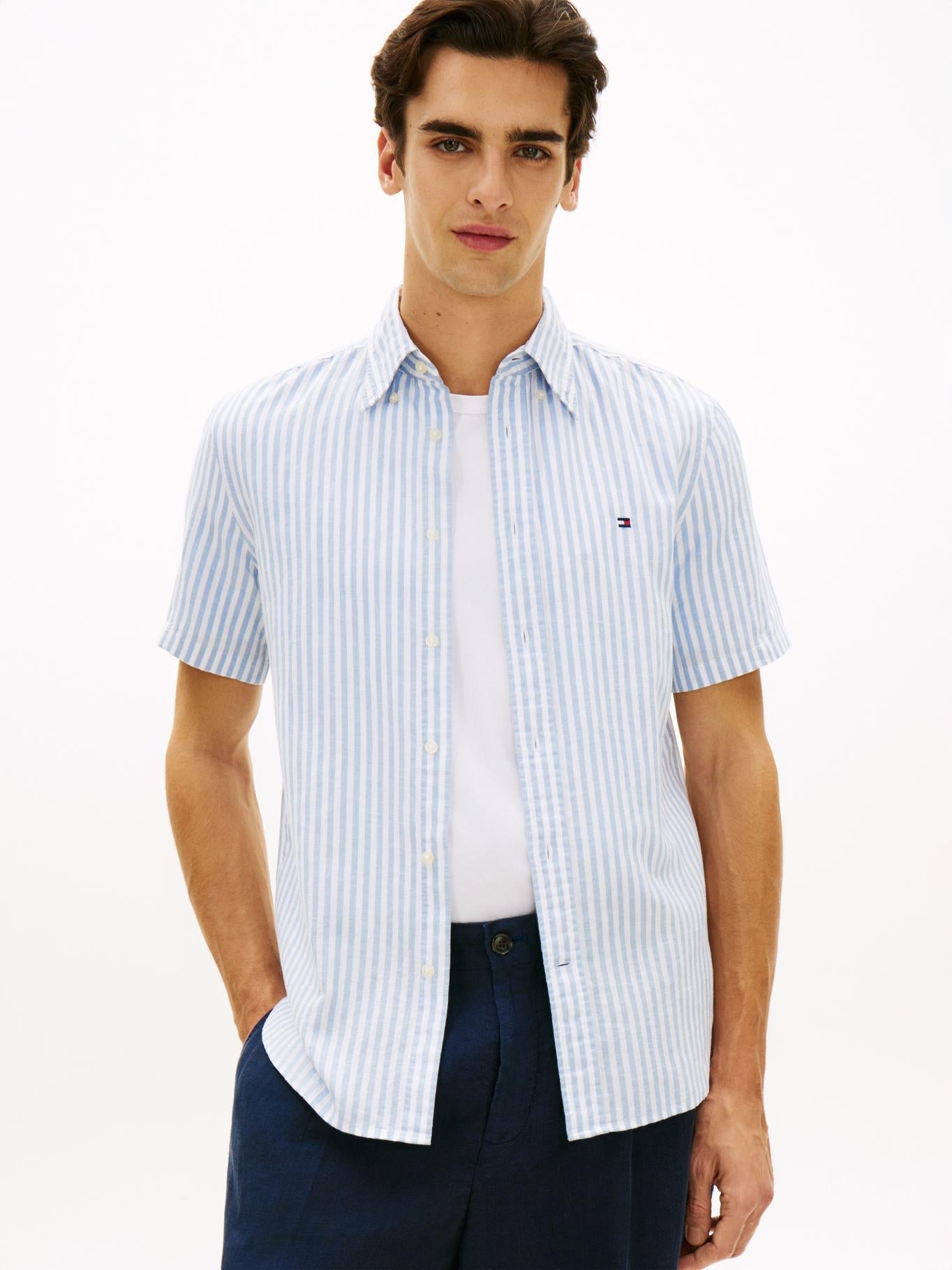 Camisa Tommy Hilfiger Mangas Cortas Rayas para Caballeros