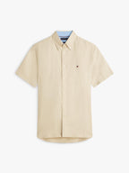 Camisa Tommy Hilfiger Mangas Cortas Lisa para Caballeros