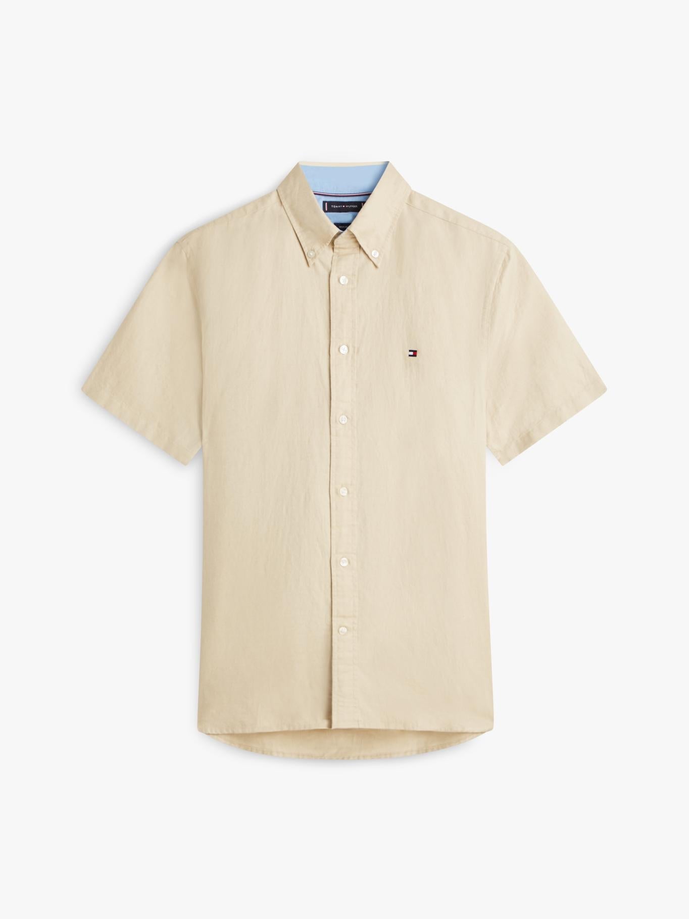 Camisa Tommy Hilfiger Mangas Cortas Lisa para Caballeros