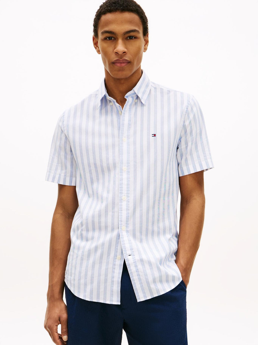 Camisa Tommy Hilfiger Mangas Cortas Rayas para Caballeros