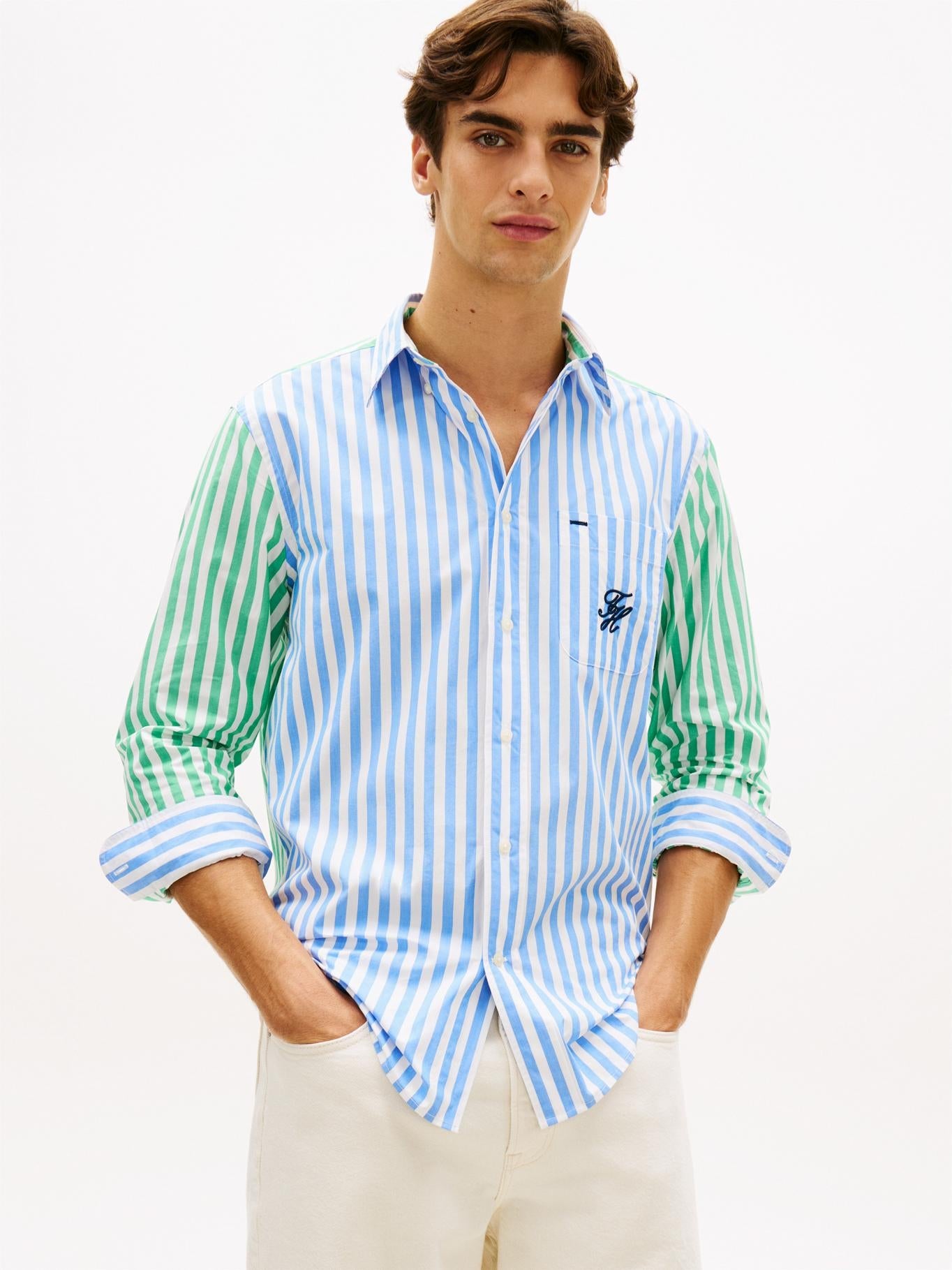 Camisa Tommy Hilfiger Mangas Largas Rayas para Caballeros