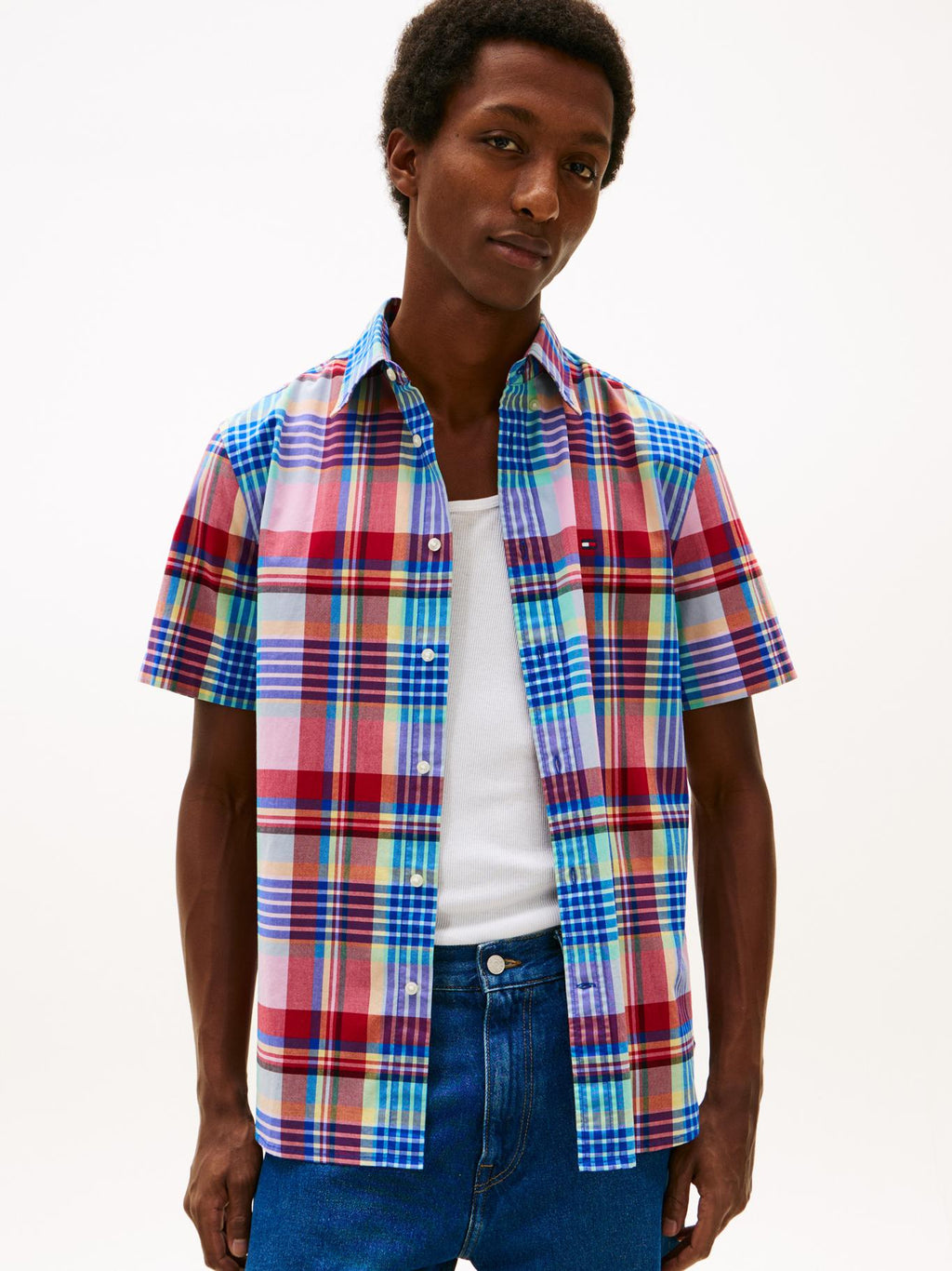 Camisa Tommy Hilfiger Mangas Cortas Cuadros para Caballeros
