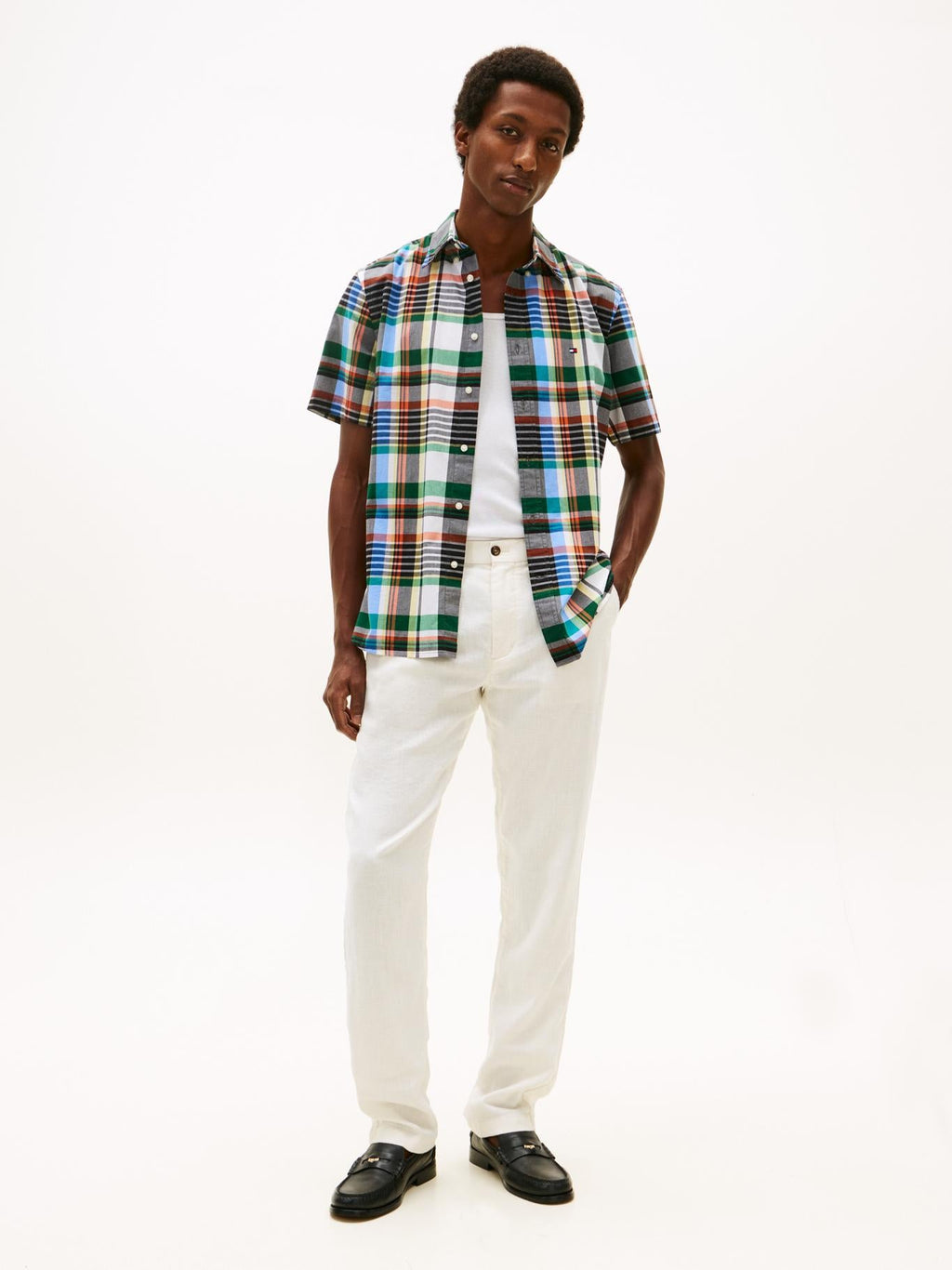 Camisa Tommy Hilfiger Mangas Cortas Cuadros para Caballeros