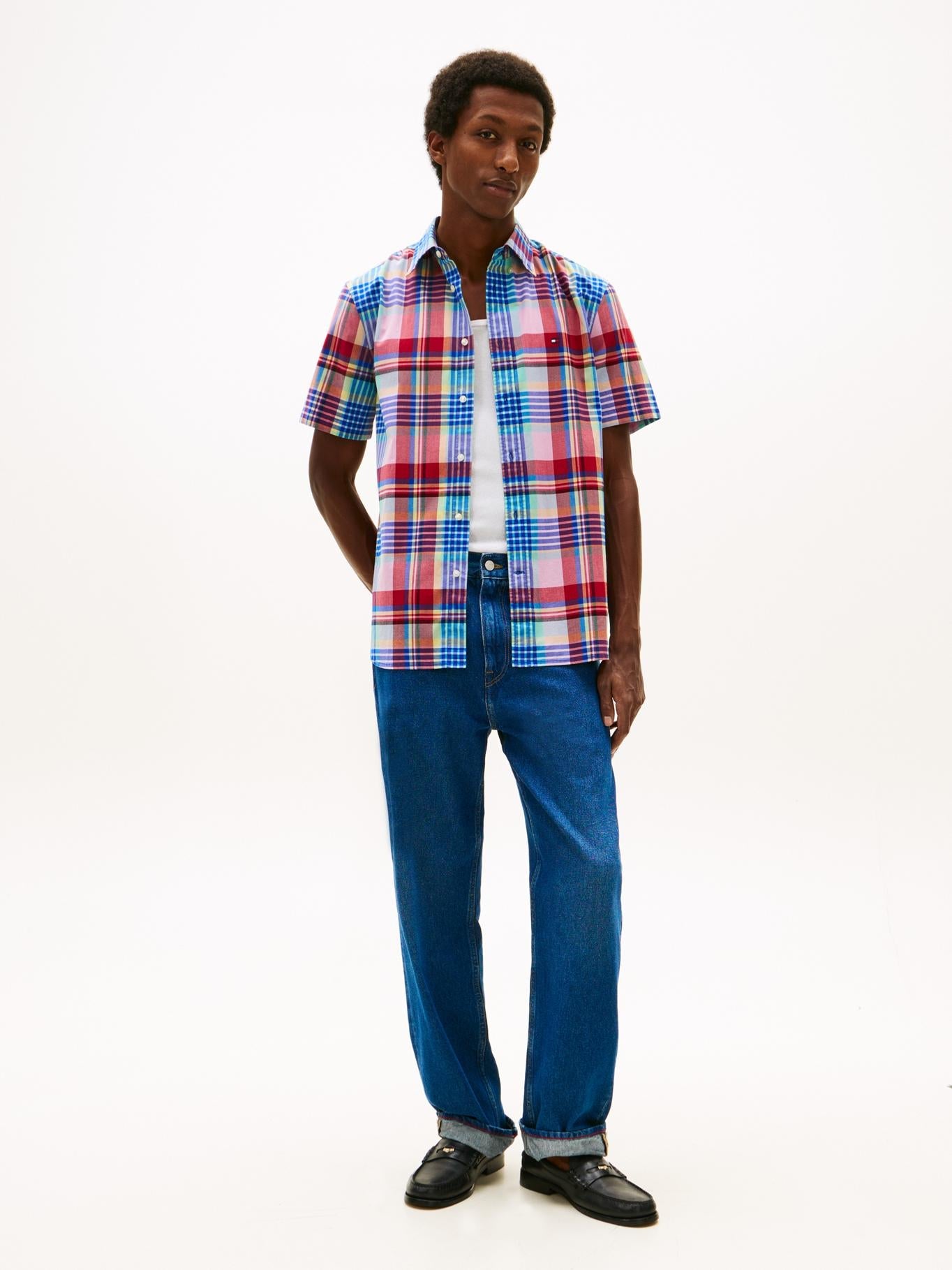 Camisa Tommy Hilfiger Mangas Cortas Cuadros para Caballeros