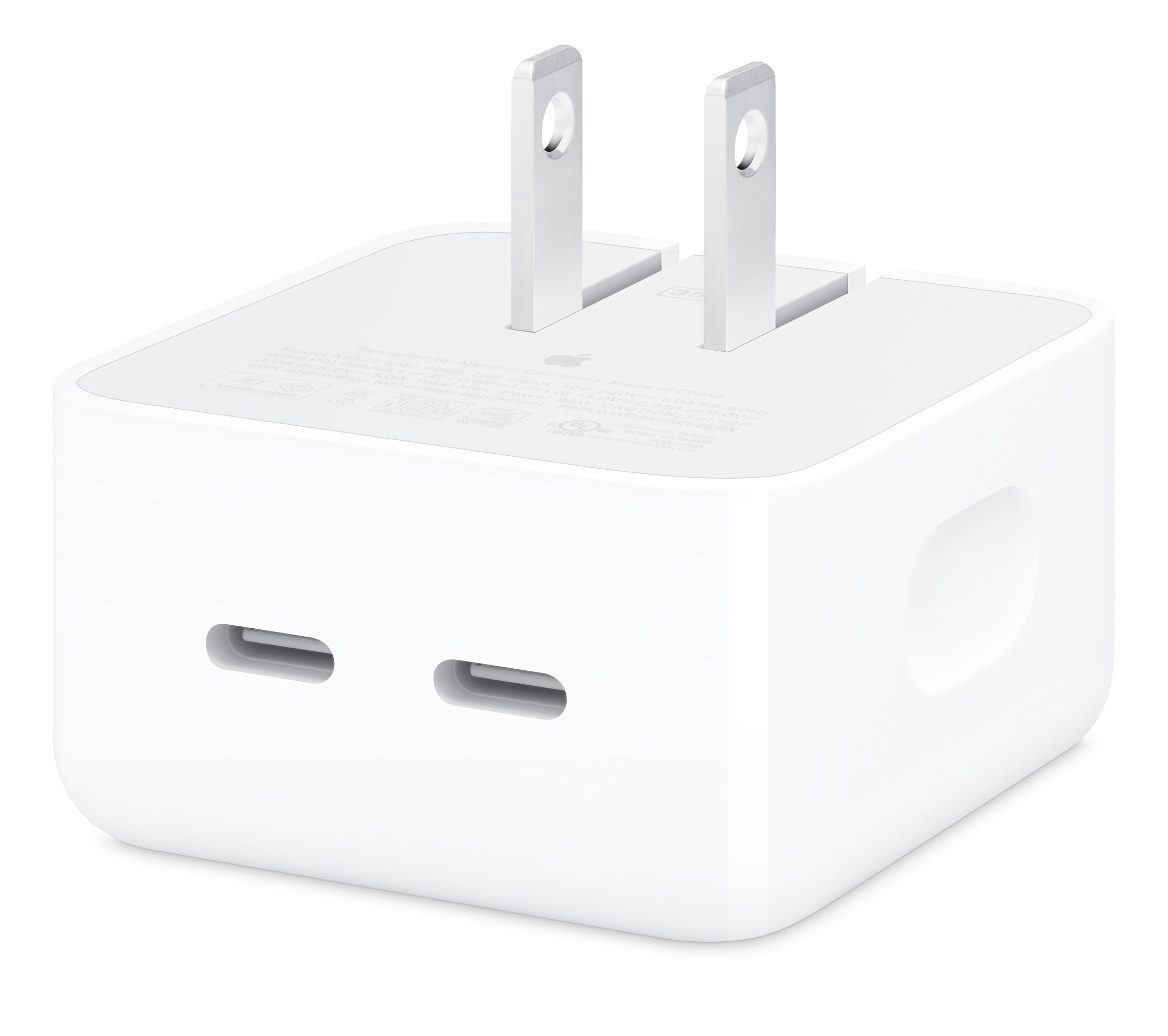 Cargador Apple Con Puerto USB-C Doble De 35W
