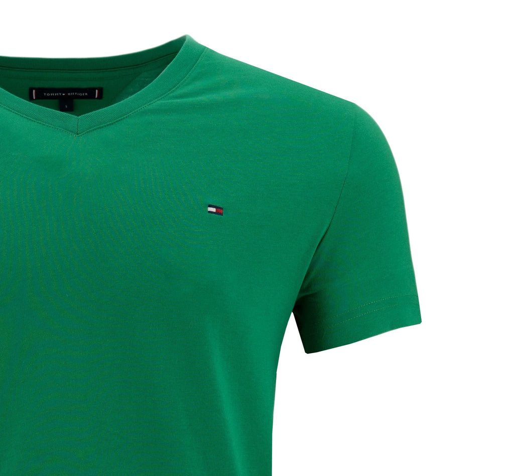 Camiseta Tommy Hilfiger Mangas Cortas Lisa Cuello V P/ Caballeros MW0MW10838 by Tommy Hilfiger