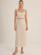 Idalia Ivory Skirt - Kliquea
