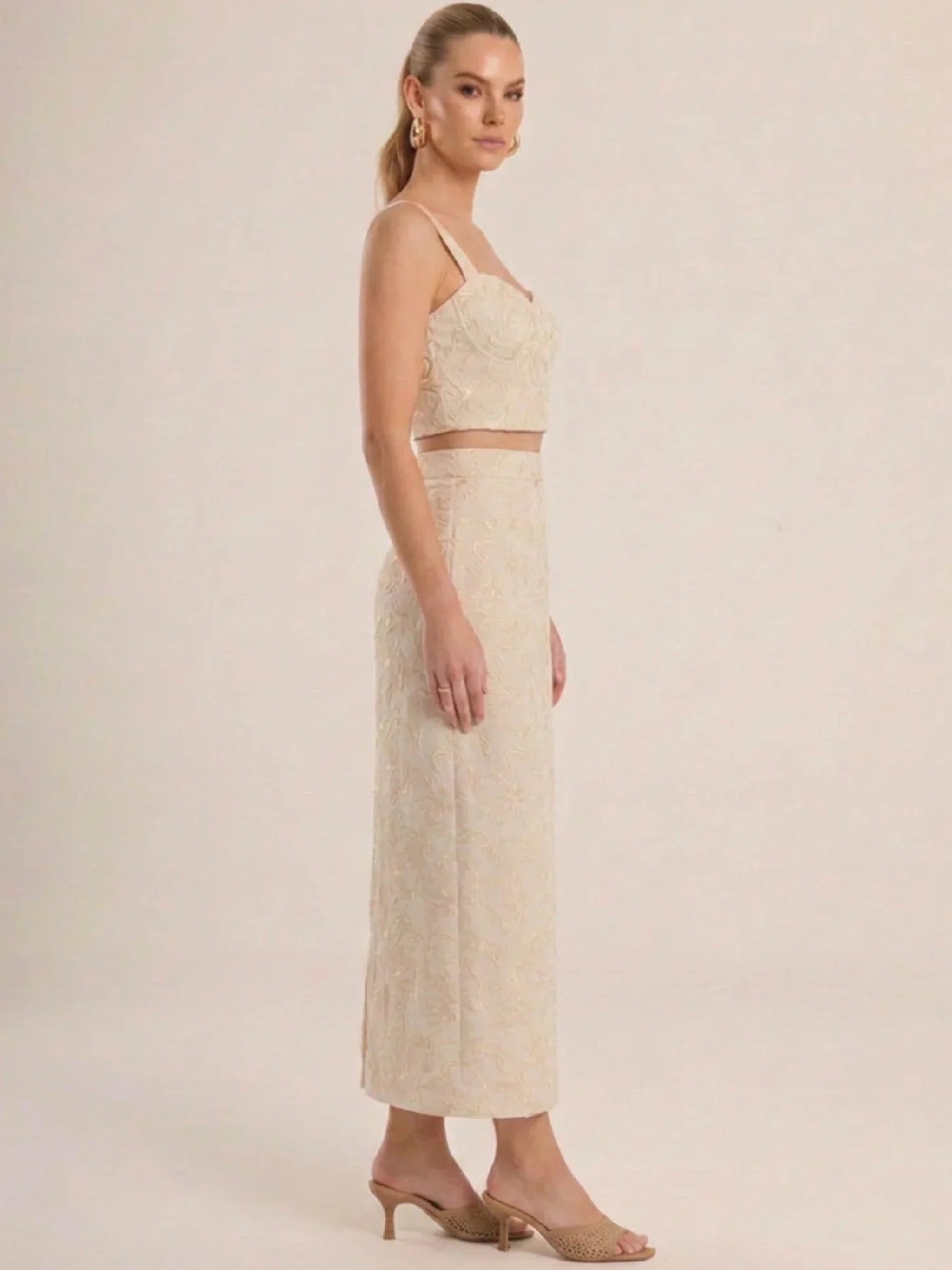 Idalia Ivory Skirt - Kliquea