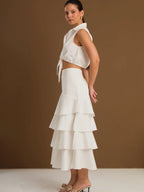 Peruggia white Skirt - Kliquea