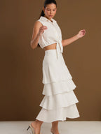 Peruggia white Skirt - Kliquea