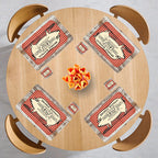 Individuales Reversibles set de 6 rectangular 41*27 cm + 6 Portavasos Mince Pies - George