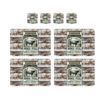 Individuales Reversibles set de 6 rectangular 41*27 cm + 6 Portavasos Mince Pies - George