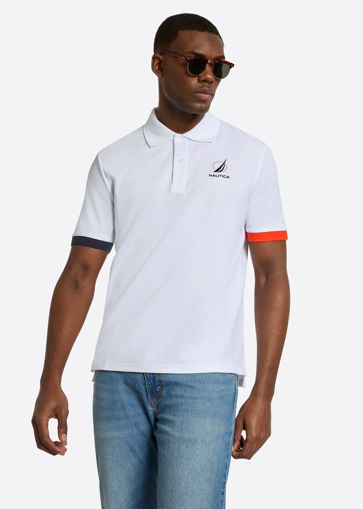 Poloshirt Nautica Mangas Cortas Liso Para Caballeros by Nautica