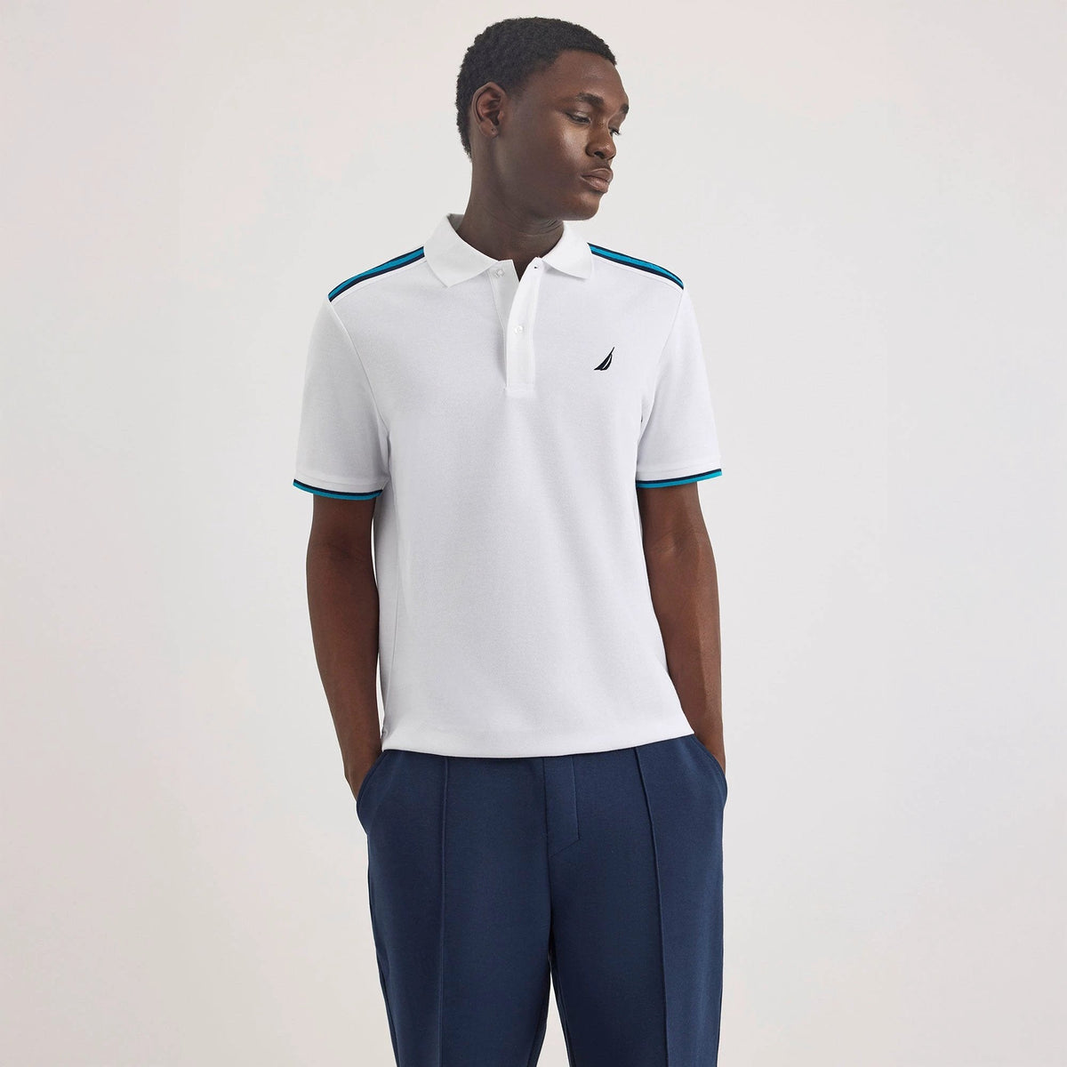 Poloshirt Nautica Mangas Cortas Liso Para Caballeros by Nautica