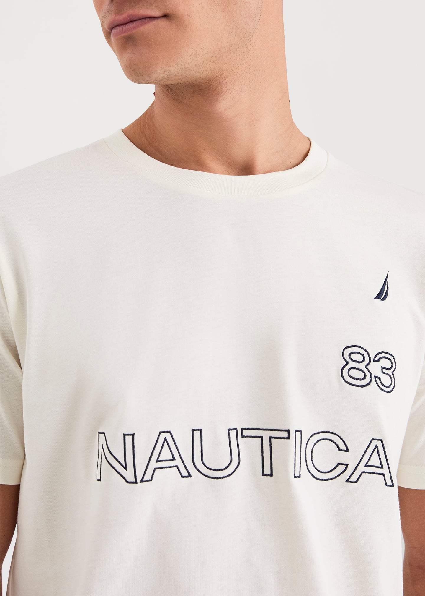 Camiseta Nautica Mangas Cortas Estampado para Caballeros