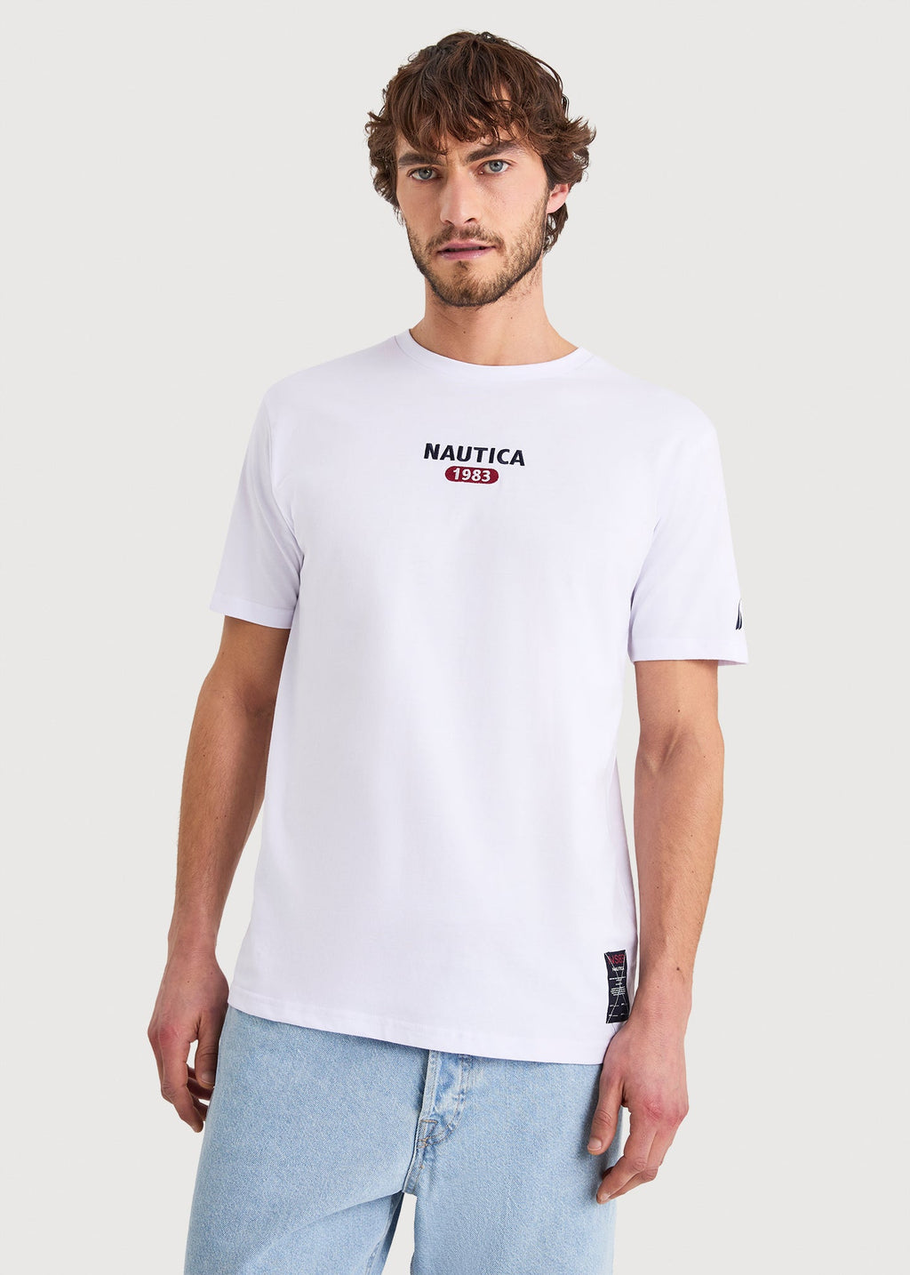 Camiseta Nautica Mangas Cortas Estampado para Caballeros