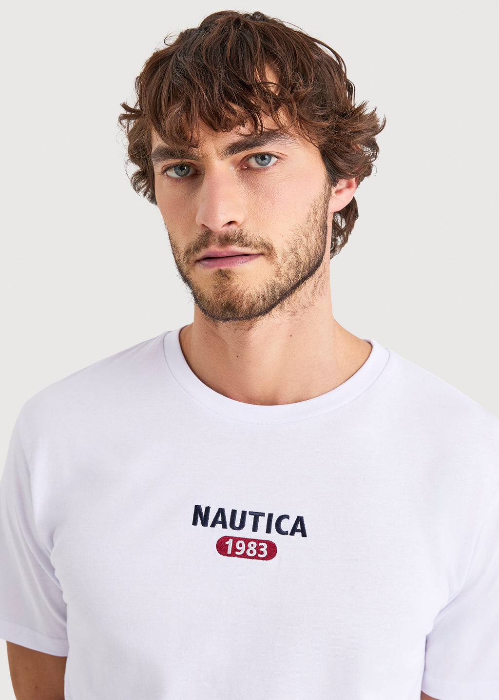 Camiseta Nautica Mangas Cortas Estampado para Caballeros