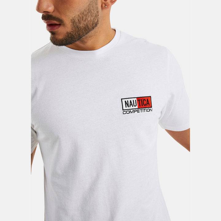 Camiseta Nautica Mangas Cortas Estampado para Caballeros