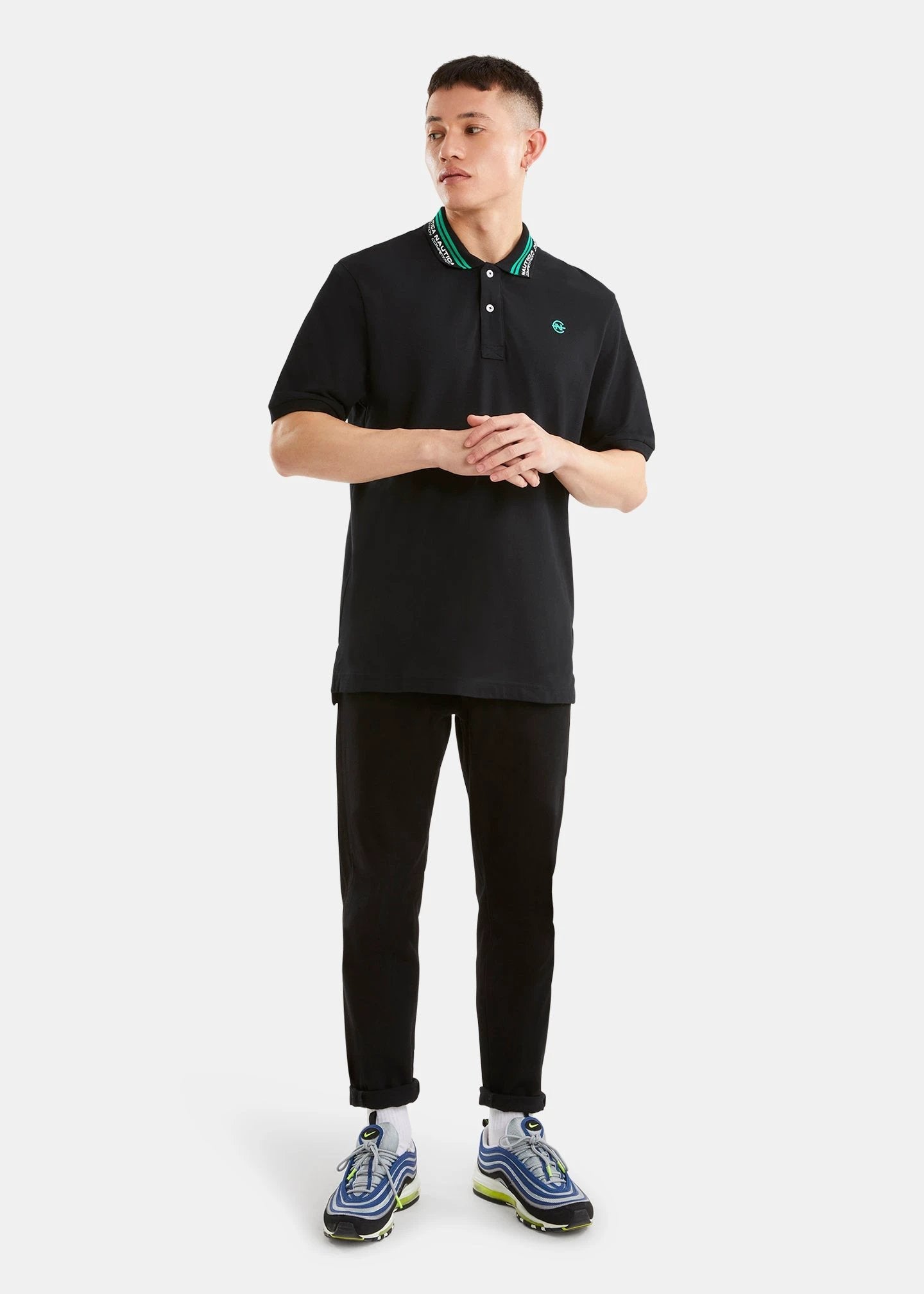 Poloshirt Nautica Mangas Cortas Liso Para Caballeros by Nautica