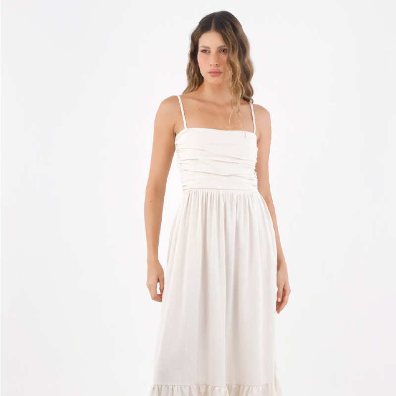 Dresses, color/material marfil, marca Mercedes Campuzano – vista 2
