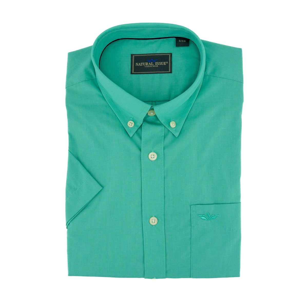 Camisa Natural Issue Mangas Cortas Lisa P/ Caballeros by Natural Issue