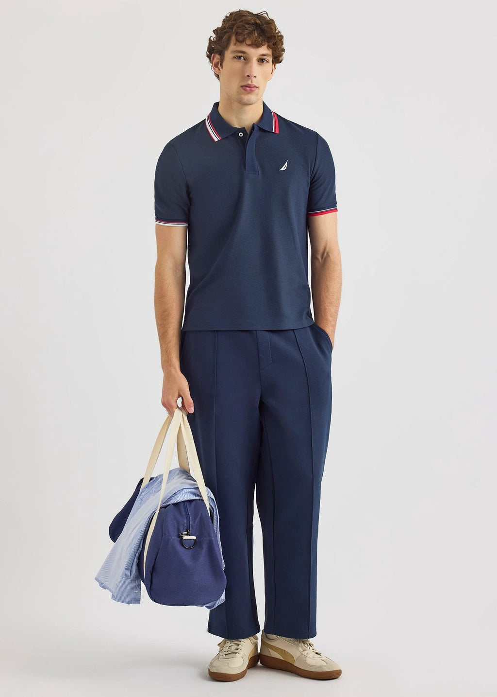 Poloshirt Nautica Mangas Cortas Liso Para Caballeros by Nautica