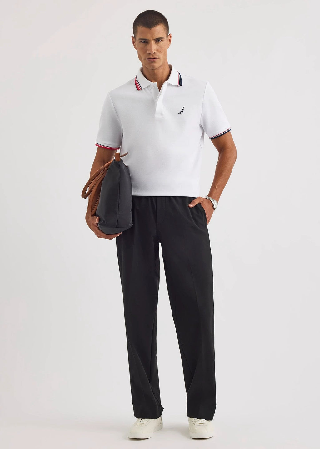 Poloshirt Nautica Mangas Cortas Liso Para Caballeros by Nautica