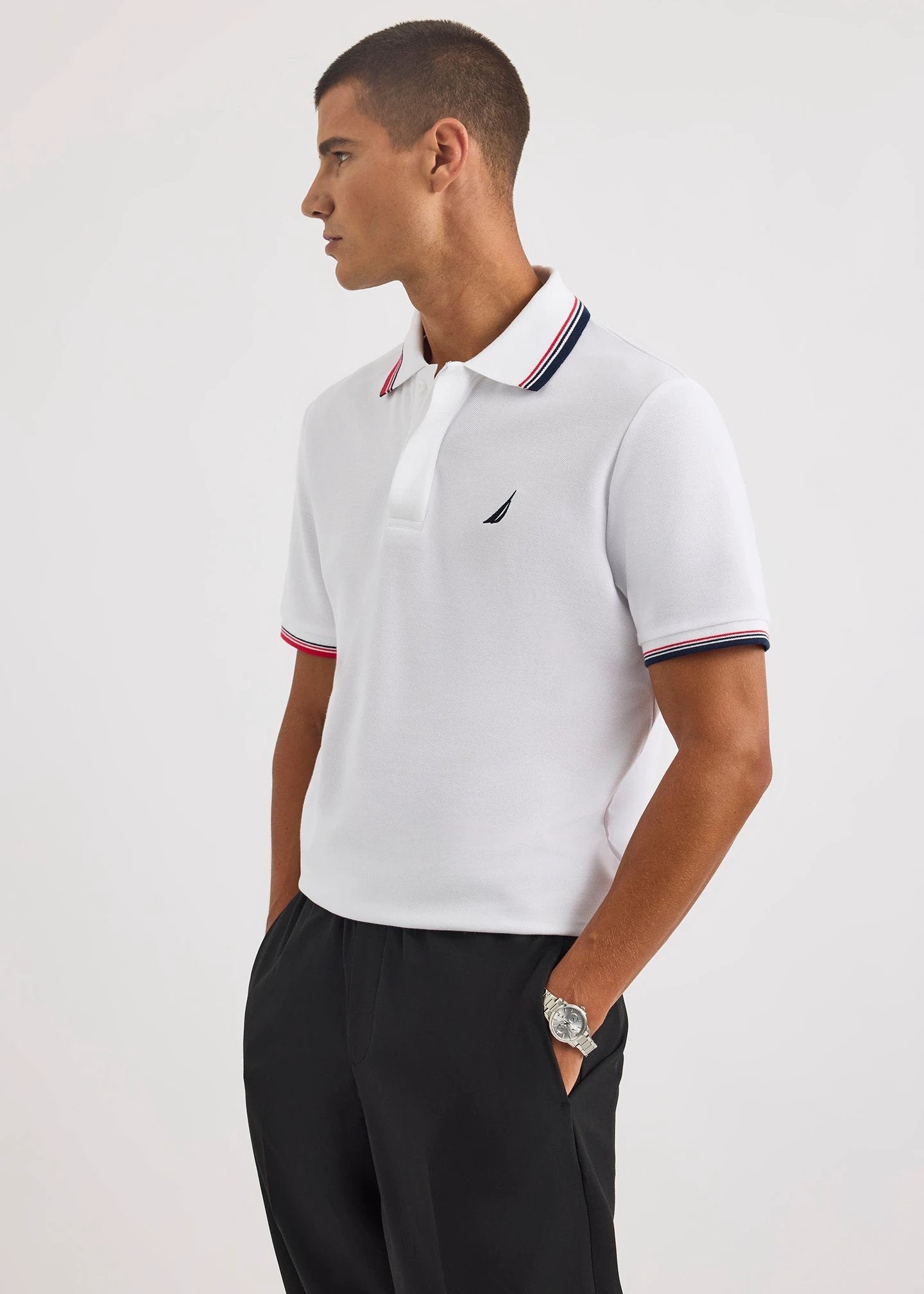 Poloshirt Nautica Mangas Cortas Liso Para Caballeros by Nautica