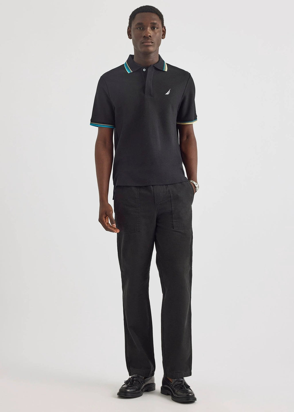Poloshirt Nautica Mangas Cortas Liso Para Caballeros by Nautica