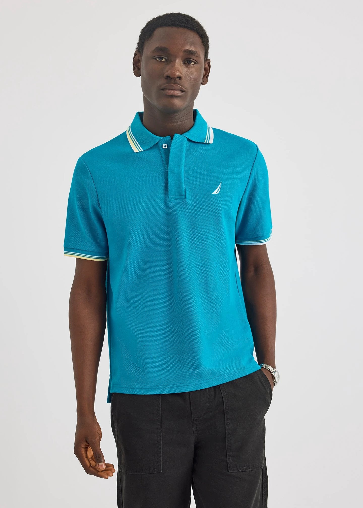 Poloshirt Nautica Mangas Cortas Liso Para Caballeros by Nautica