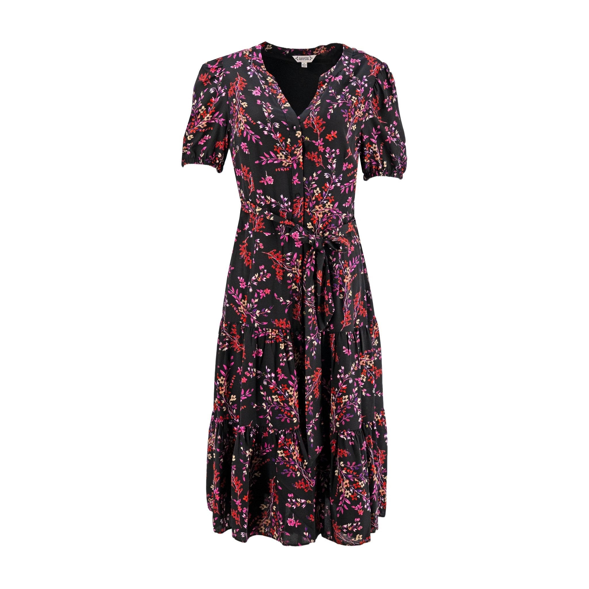 Vestido Nanette Mangas Cortas Estampado Para Damas by Nanette