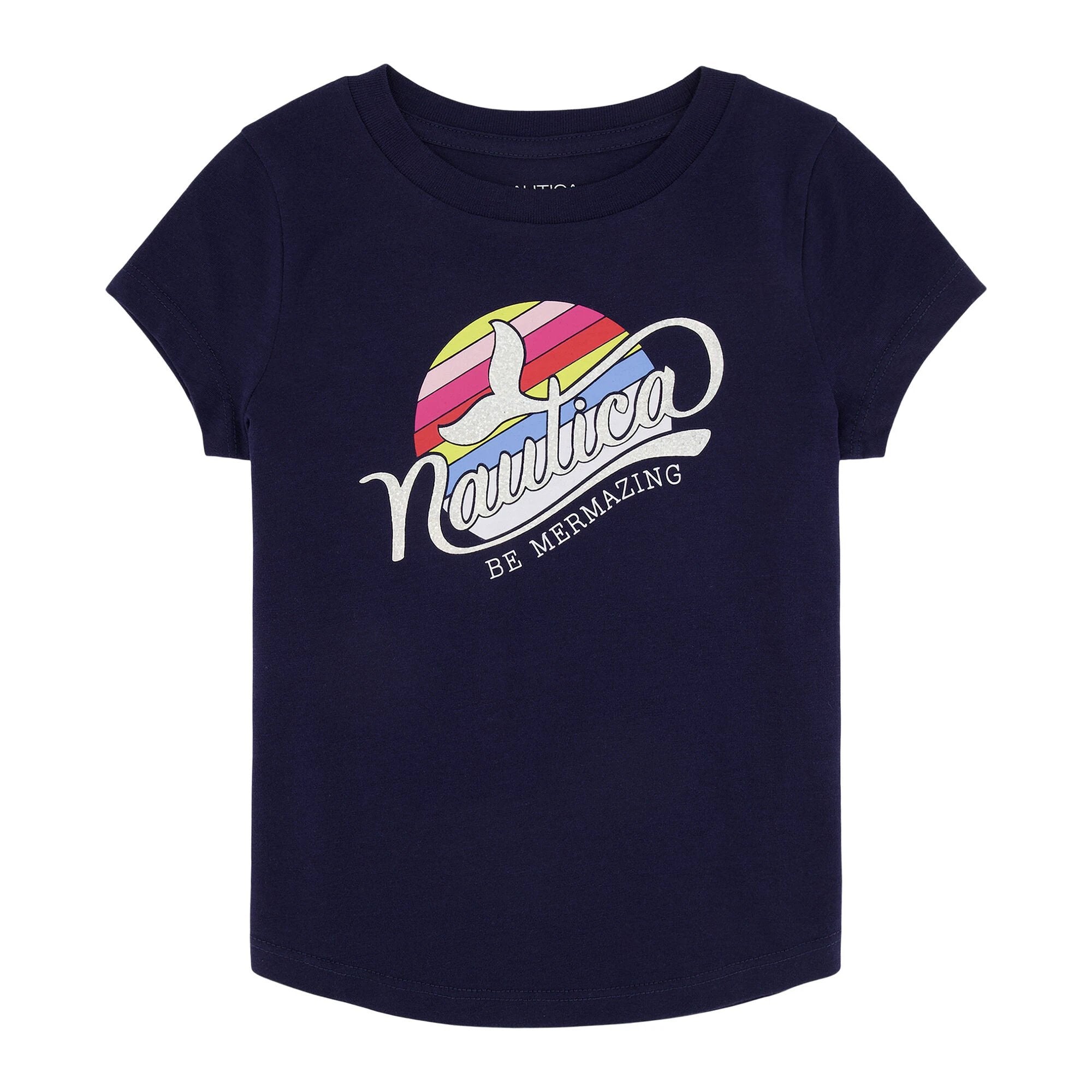 Camiseta Nautica Mangas Cortas Estampada Para Niñas by Nautica