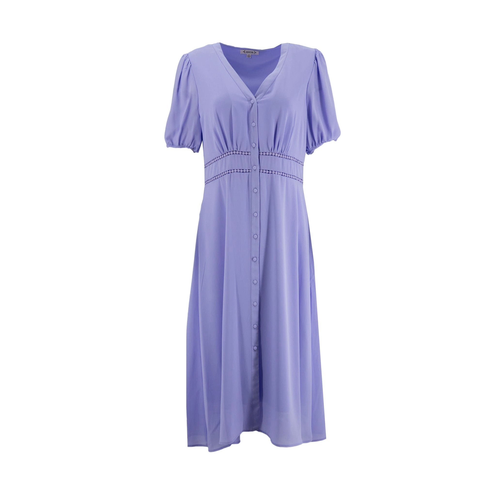 Vestido Nanette Mangas Cortas Liso Para Damas by Nanette