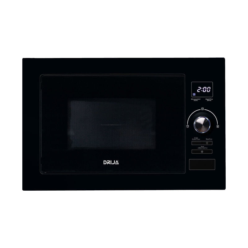 Horno Microondas Eléctrico DRIJA Acero Inoxidable Negro NAPOLI 25L BLACK