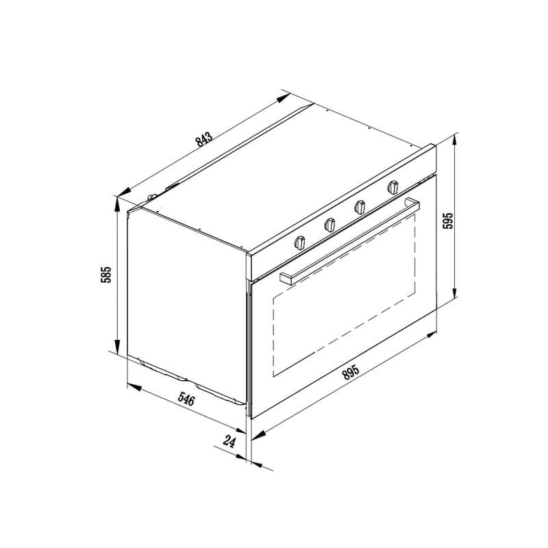 Horno de Gas DRIJA Vidrio Templado Negro NORTEAMERICA 90 GAS GRILL