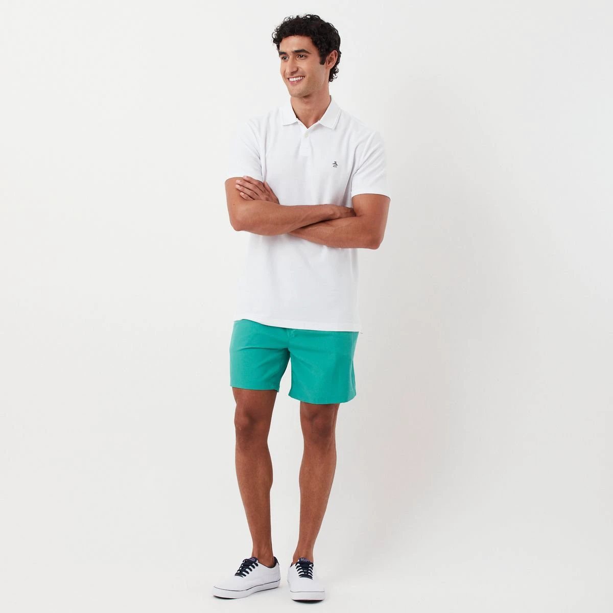 Poloshirt Penguin Mangas Cortas Liso Para Caballeros by Penguin