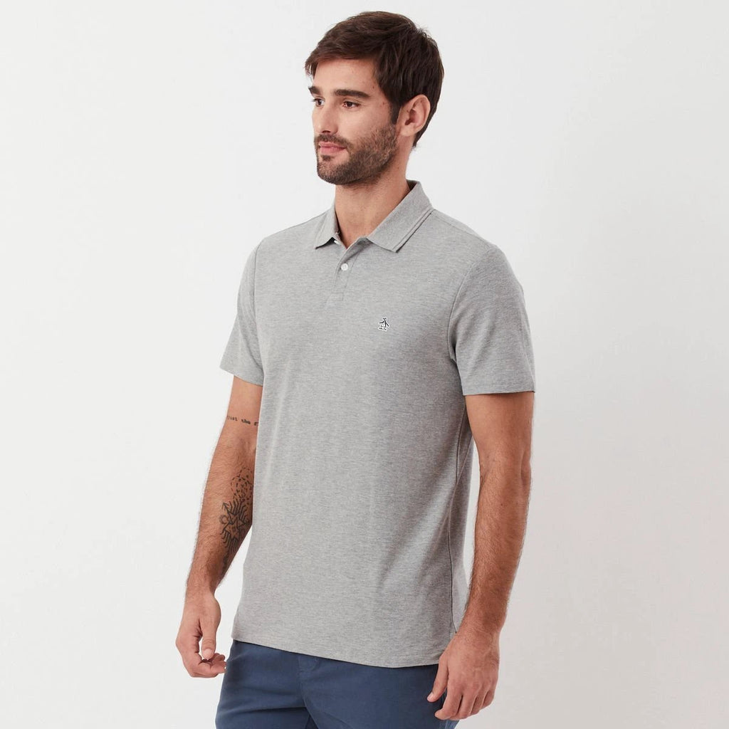 Poloshirt Penguin Mangas Cortas Liso Para Caballeros by Penguin