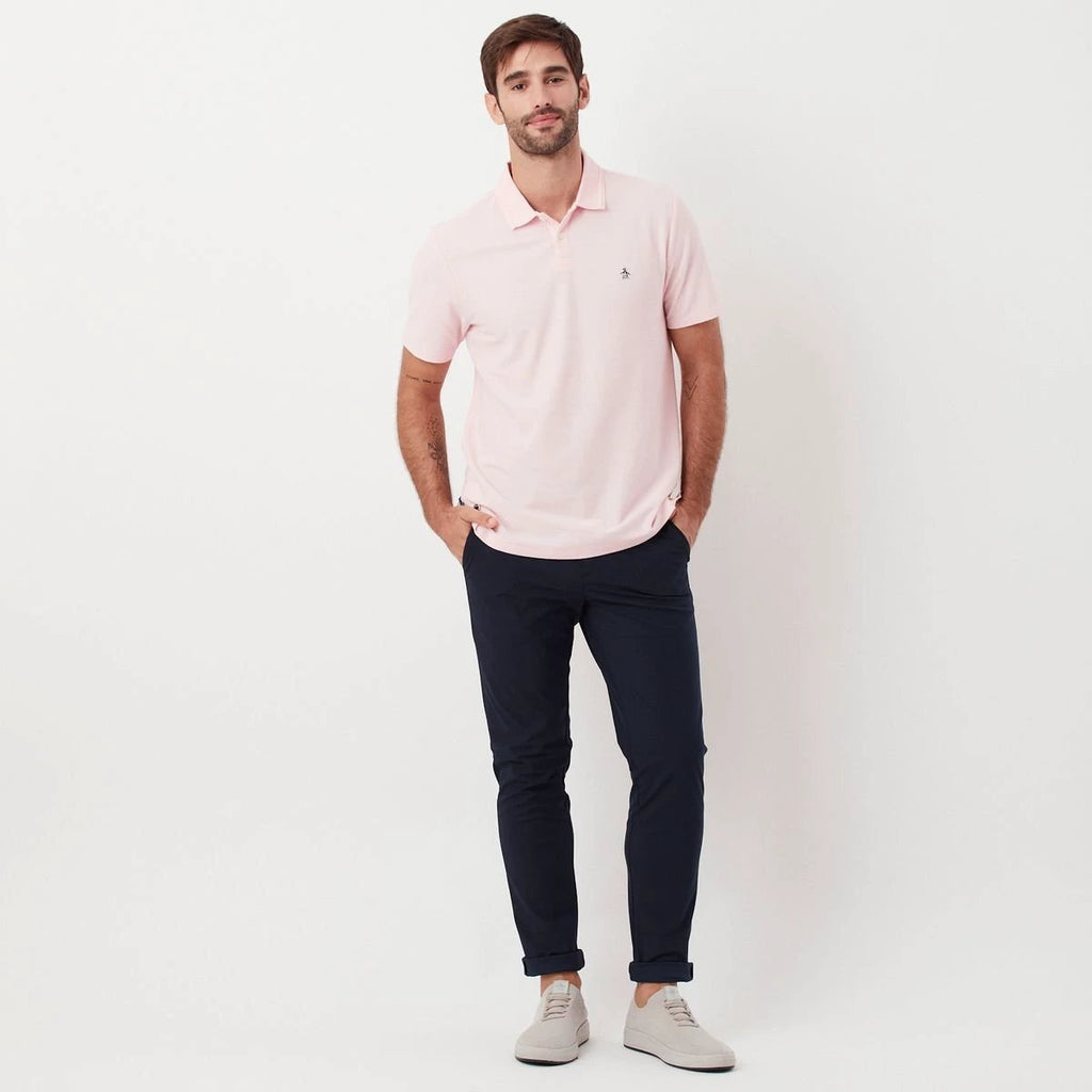 Poloshirt Penguin Mangas Cortas Liso Para Caballeros by Penguin