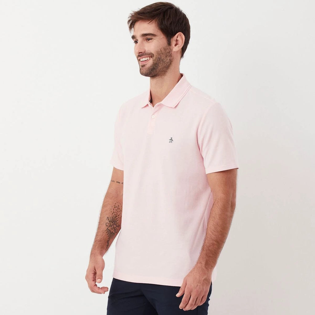 Poloshirt Penguin Mangas Cortas Liso Para Caballeros by Penguin