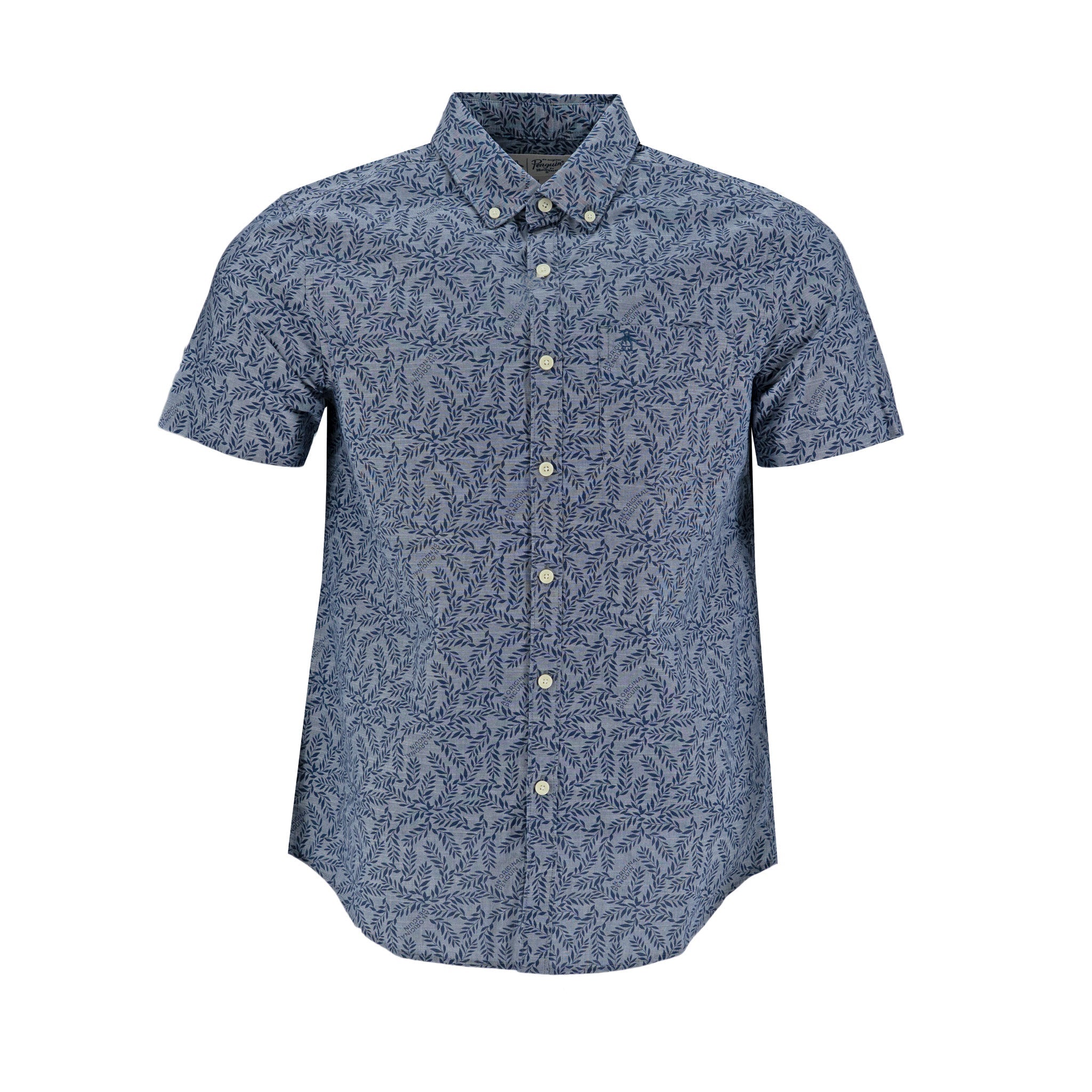 Camisa Penguin Mangas Cortas Estampada Para Caballeros by Penguin
